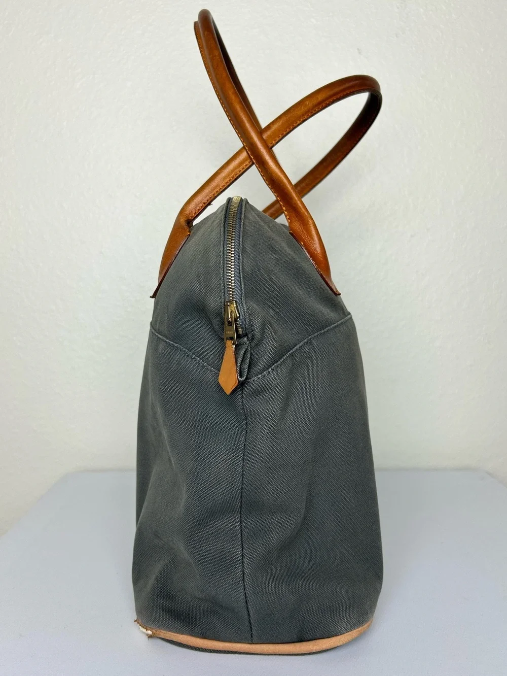 Hermès Bolide 31 Canvas Trousse — Customized Tote, Added Leather Handles